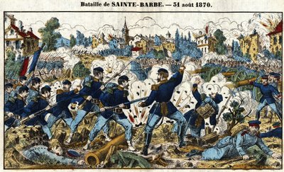 Fransk-preussiska kriget - Slaget vid Sainte-Barbe (slaget vid Noisseville) 31 augusti av French School