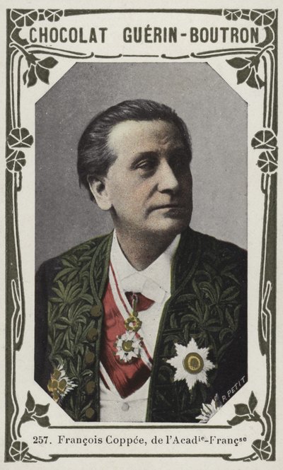 Francois Coppee, från Academie-Francaise (färgad bild) av French School