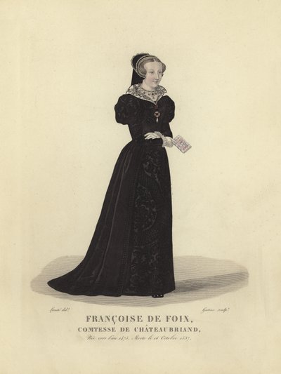 Francoise de Foix, grevinna av Chateaubriand av French School