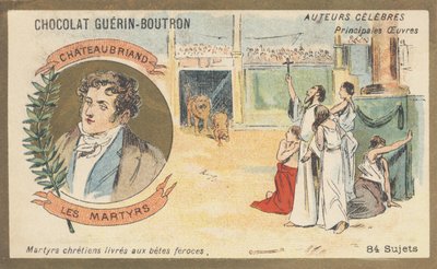 François-Rene, Viscount of Chateaubriand (1768-1848), fransk författare och politiker, författare till "Les Martyrs" (1809) av French School