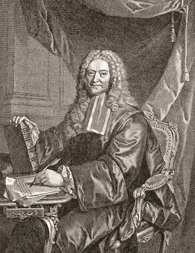 François Chicoyneau, 1672 - 1752. Fransk läkare och överläkare hos kung Ludvig XV. Från Les Heures Libres publicerad 1908. av French School