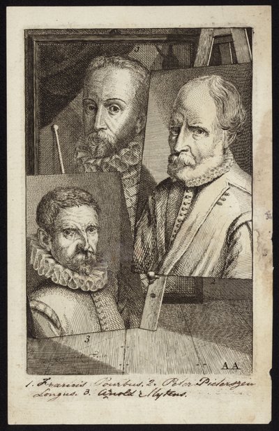 Frans Pourbus, Pieter Pieterszen och Arnold Mytens av French School