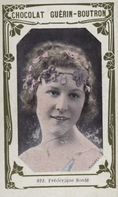 Frederique Soule (färgad bild) av French School