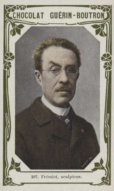 Fremiet, skulptör (färgad bild) av French School
