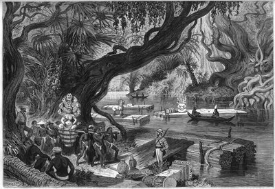 Franska Delaporte-uppdraget till ruinerna av Angkor, Kambodja av French School