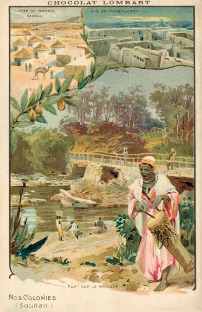 Franska Sudan (chromolitho) av French School