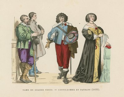 Franska dräkter, 1600-talet av French School