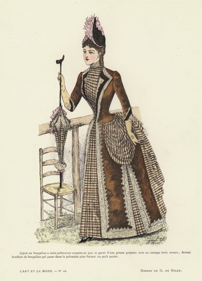 Fransk modetavla, 1885-86 av French School