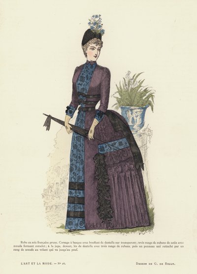 Fransk modetavla, 1885-86 av French School