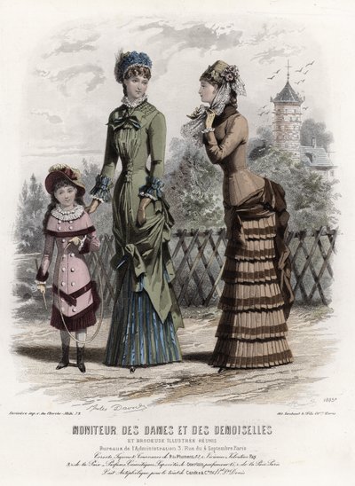 Fransk modetallrik, sent 1800-tal av French School