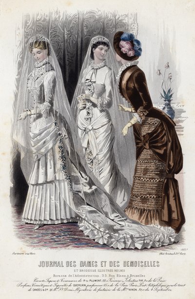 Fransk modetallrik, sent 1800-tal av French School