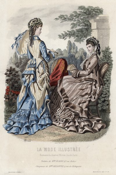 Fransk modetallrik, sent 1800-tal av French School