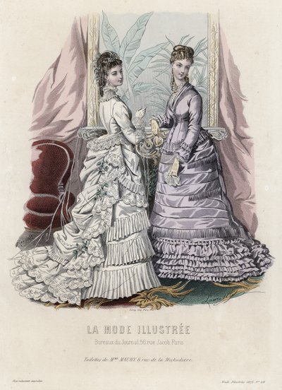 Fransk modetallrik, sent 1800-tal av French School