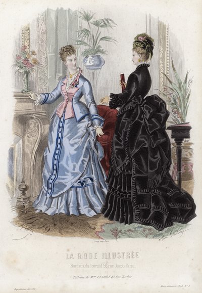 Fransk modetallrik, sent 1800-tal av French School
