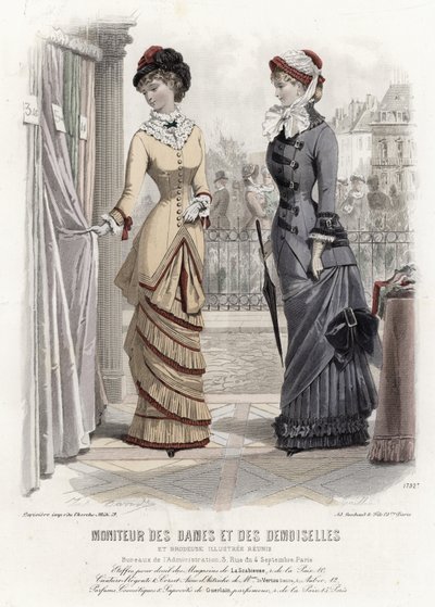 Fransk modetallrik, sent 1800-tal av French School