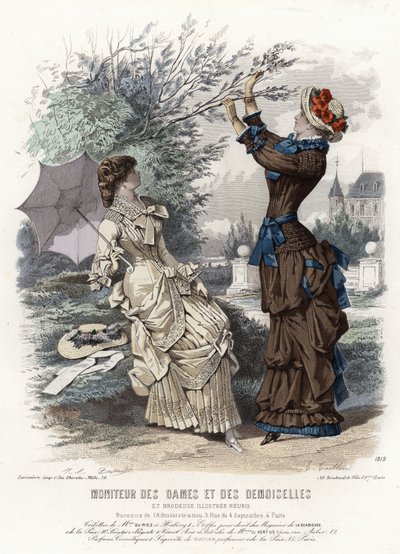 Fransk modetallrik, sent 1800-tal av French School