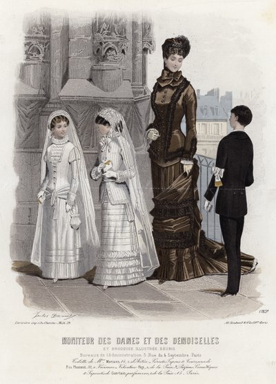 Fransk modetallrik, sent 1800-tal av French School