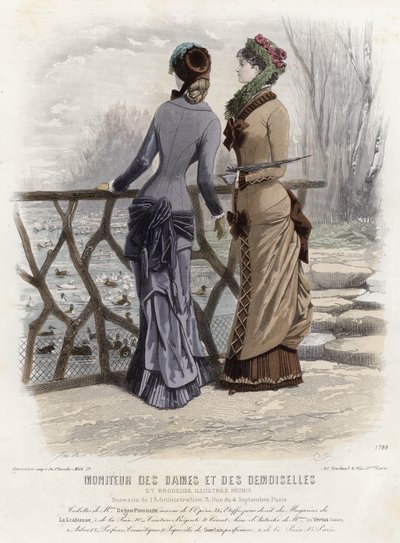 Fransk modetallrik, sent 1800-tal av French School