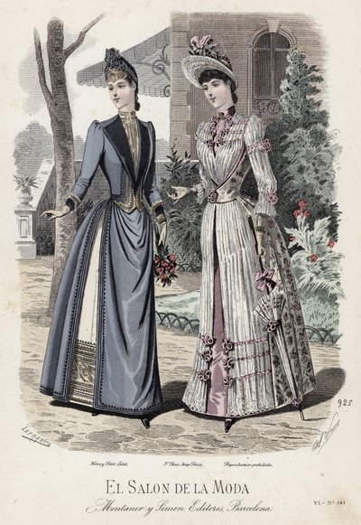 Fransk modetallrik, sent 1800-tal av French School