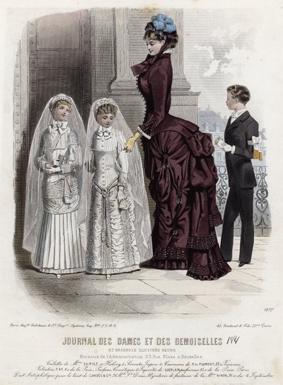 Fransk modetallrik, sent 1800-tal av French School