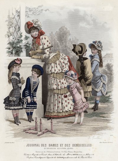 Fransk modetallrik, sent 1800-tal av French School