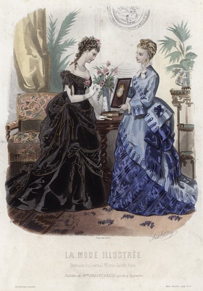Fransk modetallrik, sent 1800-tal av French School