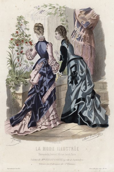 Fransk modetallrik, sent 1800-tal av French School