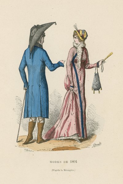 Franskt mode från 1804 av French School