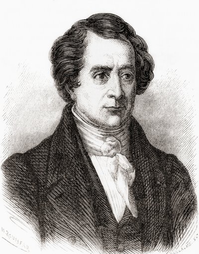 Franske matematikern Dominique Francois Jean Arago, aka Francois Arago, från Les Merveilles de la Science, pub.1870 av French School