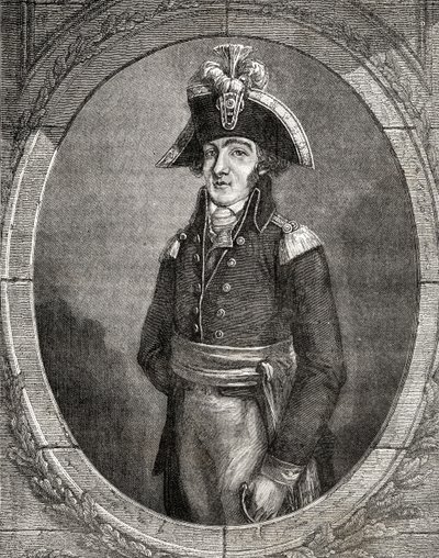 Franske revolutionären Francois Henriot (1761-1794) av French School