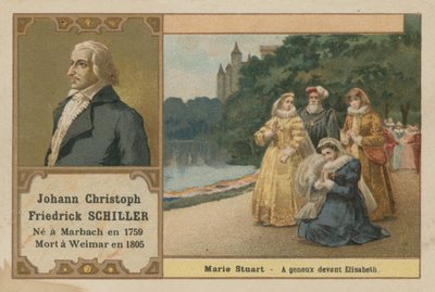 Friedrich Schiller, tysk poet; dramatiker och historiker av French School