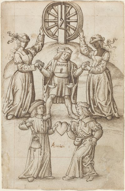 Vänskap är jämlikhet; en vän är ett annat jag [fol. 10 recto], ca 1512-1515 (bläck på papper) av French School
