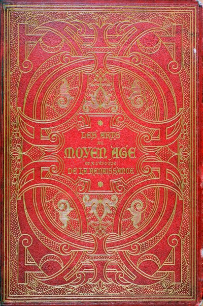 Framsidan av Les Arts au Moyen Age, publicerad av Firmin Didot 1873 (läder) av French School