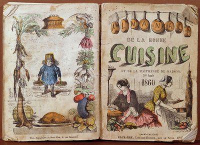 Framsidan av Almanach de la Bonne Cuisine et de la Mistress de Maison, 1860 av French School