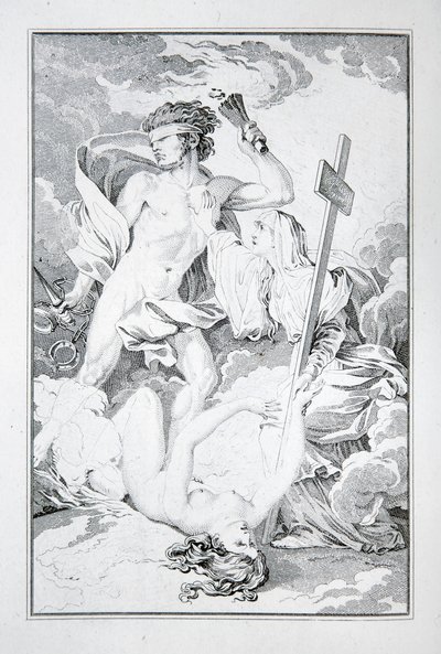 Frontispice från "Inkaorna, eller The Destruction of the Empire of Peru" av Jean-Francois Marmontel av French School