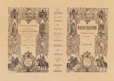 Frontispice av La Peau de Chagrin, från en illustrerad utgåva av verk av Honore de Balzac (1799-1850) av Delloye och Lecou, 1838 av French School