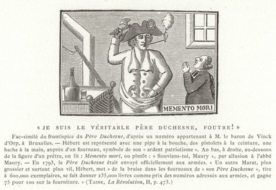 Frontispice av Le Pere Duchesne, 1790-talet av French School