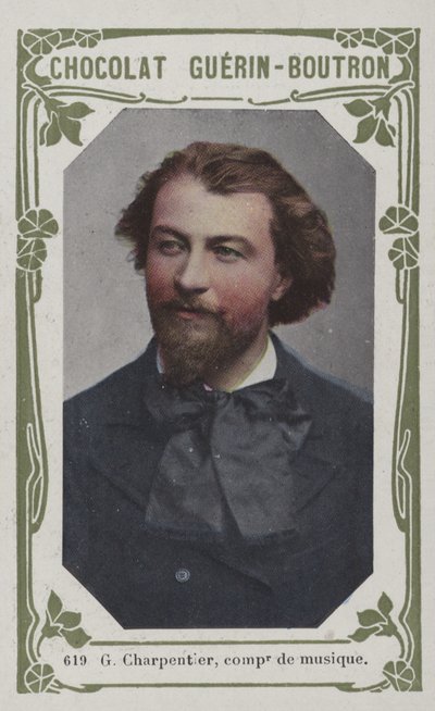 G Charpentier, musikkompositör (färgat foto) av French School