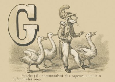 G: Grinchu (Mr) befälhavare för Fouilly-les-Oies brandkår av French School