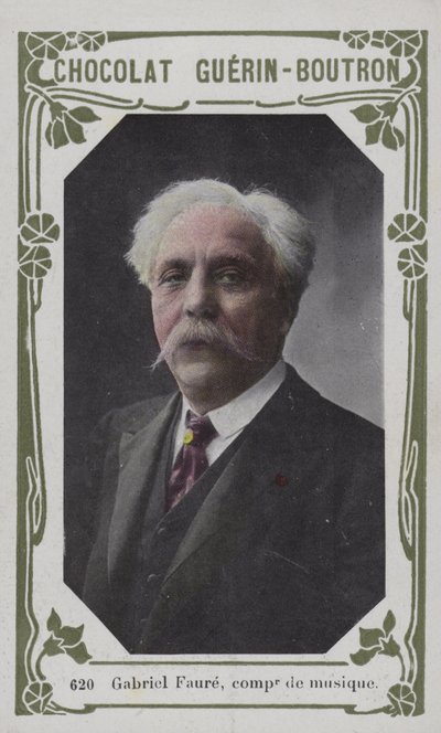 Gabriel Faure, musikkompositör (färgad bild) av French School