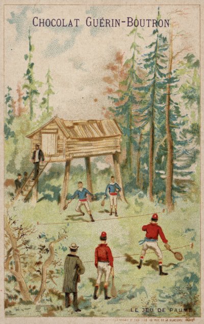Spel tennis (chromolitho) av French School