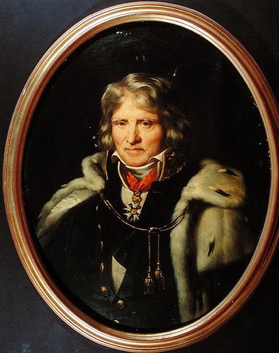 Gaspard Riche (1755-1839) Baron de Prony, ca 1830 (olja på duk) av French School