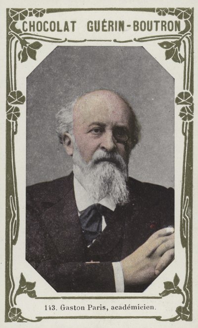 Gaston Paris, academicien (färgad bild) av French School