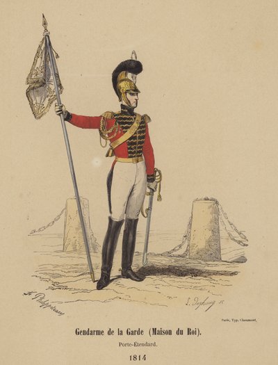 Gardets Gendarme (Kungens hus), fanbärare av French School