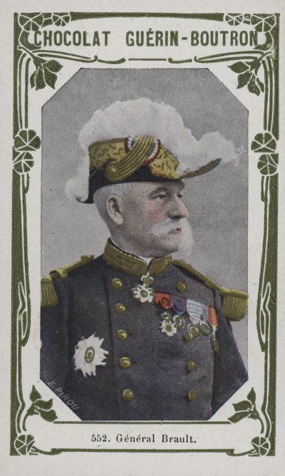 General Brault (färgad bild) av French School