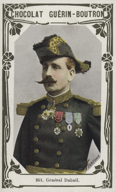 General Dubail (färgad bild) av French School