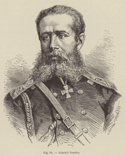 General Gourko (gravyr) av French School