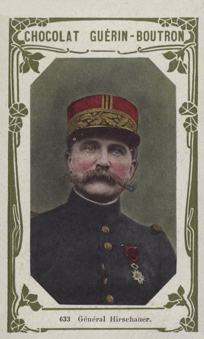 General Hirschauer (färgad bild) av French School