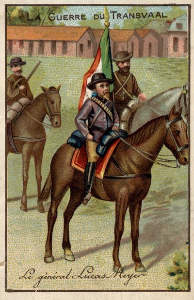 General Lucas Meyer under Transvaalkriget (mot boerna) av French School