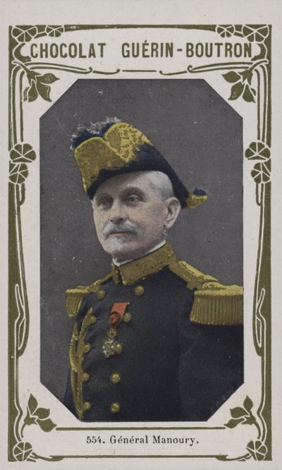 General Manoury (färgad bild) av French School